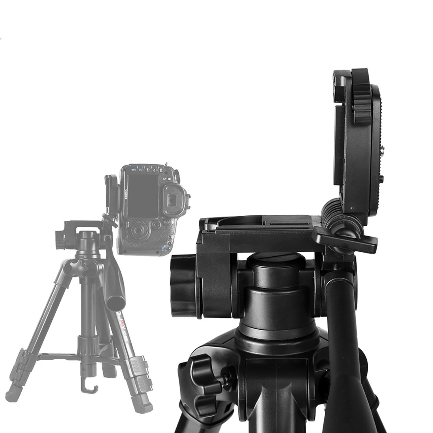 VT-850 Professional ขาตั้งขาตั้งกล้องพร้อมแผ่นปรับขาตั้งกล้องสำหรับ Canon Nikon Sony DSLR กล้อง