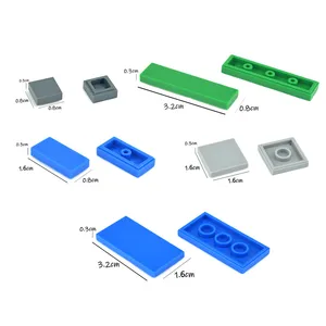 لبنات بناء DIY للأطفال، الطوب، الشكل، بلاط السيراميك، تعليمي وإبداعي، عادي وسلس، بلاط 2x4، 87079 أفضل 6 لبنات الطين الصغيرة مبيعا - رقم 3