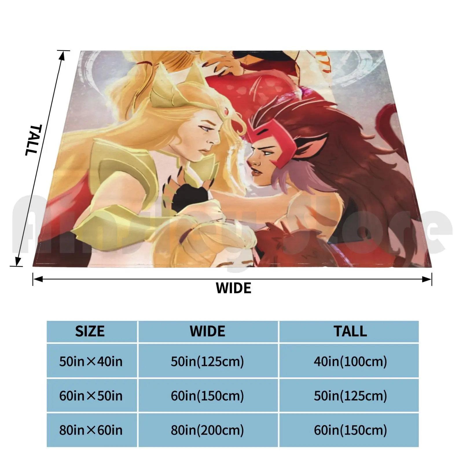 Catradora Canon Blanket Fashion Custom Catradora Shera Spop Fanart Digitalart