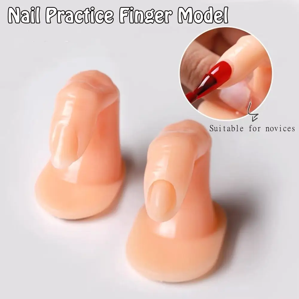 

Practice False Finger Model Fake Finger Nail Tips Tool Display Stand For Nail Art Training Professional Practice Finger Model