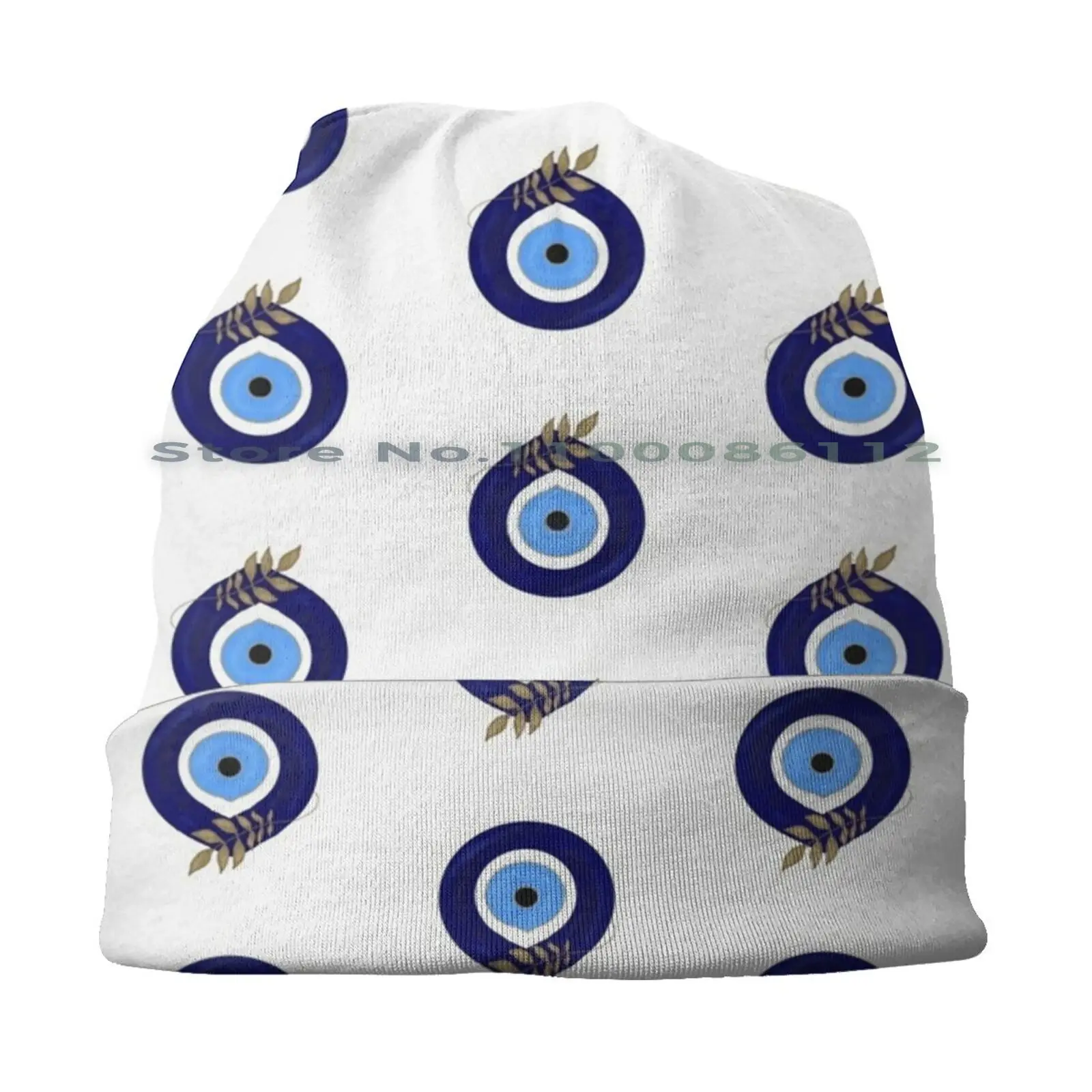 Evil Eye-Nazar Boncu?u Bucket Hat Sun Cap Turkey Nazar Albania Persian Middleeast Ocean Peace Evileye Ptotect Love Blues Smile