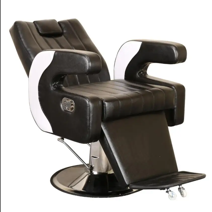 Barber shop chair can be put down the barber shop chair hair cutting seat barber shave chair hair salon special recliner