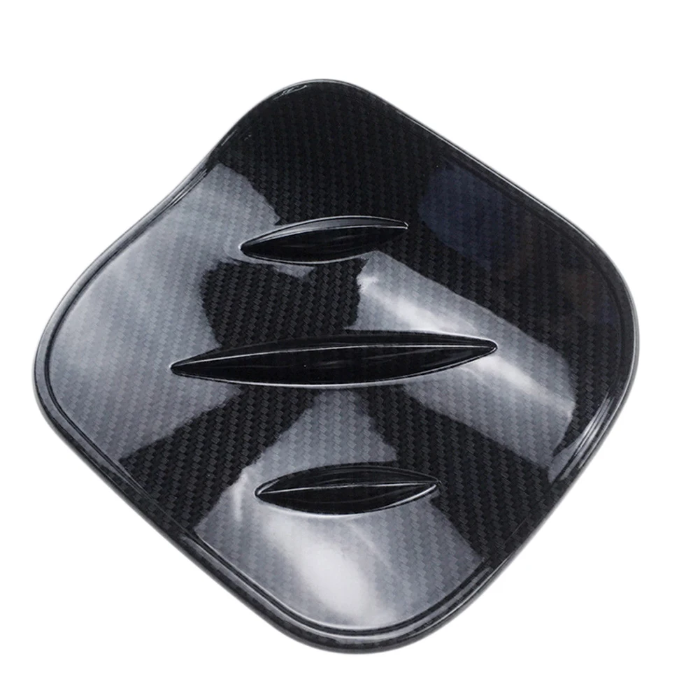 1Pcs Carbon Fiber Style Car Body Gas Cap Fuel Tank Protection Cover Trim for Toyota CHR C-HR 2016-2019 ABS Accessories