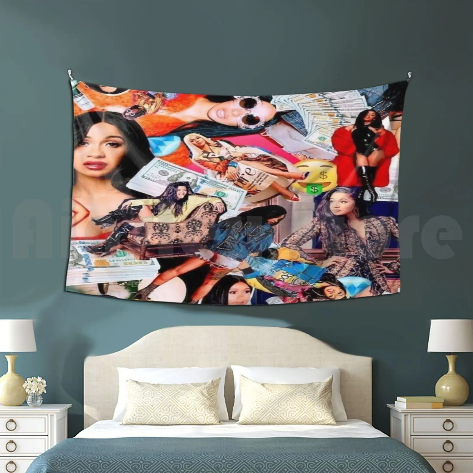 Cardi B Tapestry Living Room Bedroom Rendy Cute Cool Trending Collectuon Cardi B