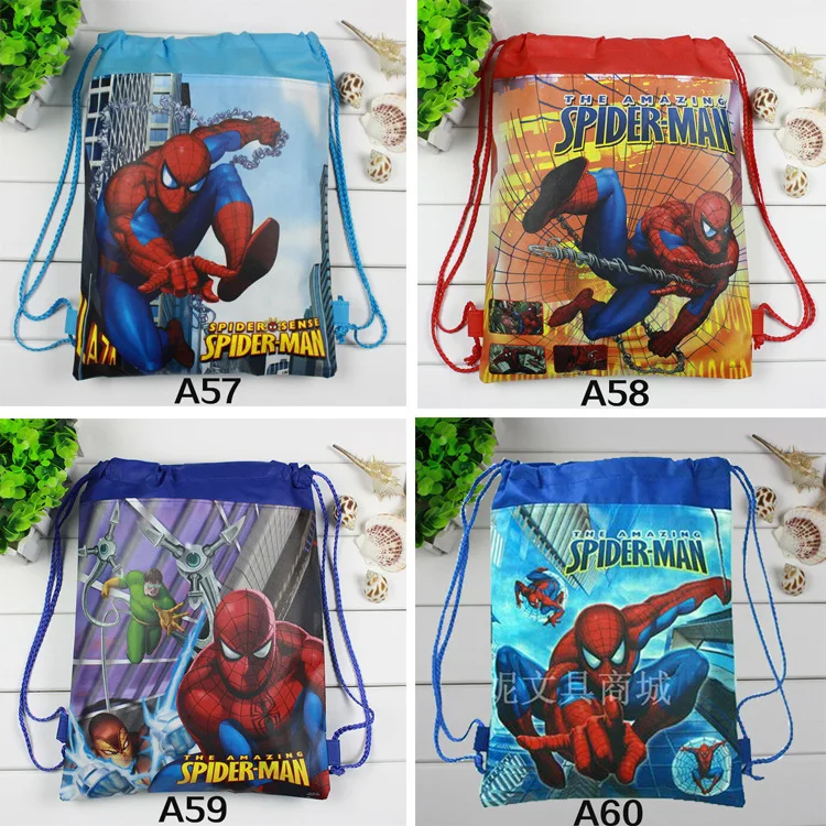 Anime Series Marvel Spiderman Frozen Mickey Mouse Storage bag Toy Story Action Figure Bag Toys Party Decor Kids Christmas Gifts