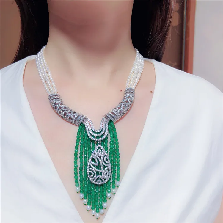 85x105mm Big Beautiful cubic zircon Micro Pave connector for necklace pendant Jewelry DIY