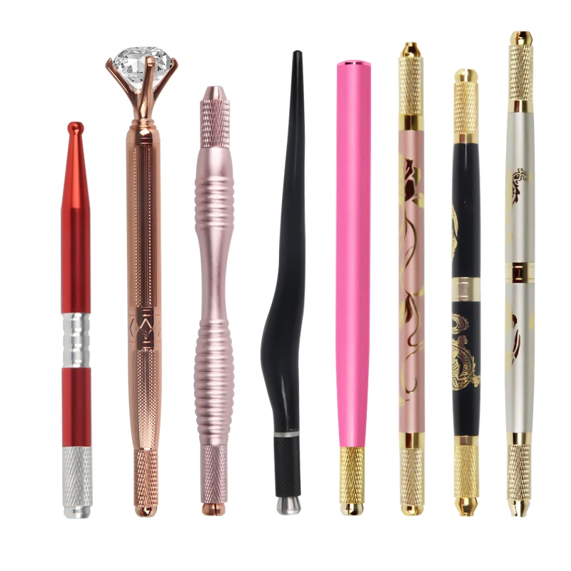 Microblading Pen Manual Microblade Needle Holder Caneta Tebori Microblading Eyebrow Tattoo Pen High Quality