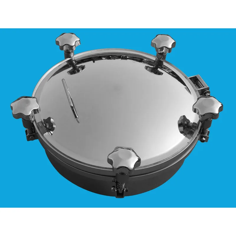 SS304 Pressure Manhole Cover 0.3Mpa Manhole Cover Sanitary Manhole Cover Diameter 150-600