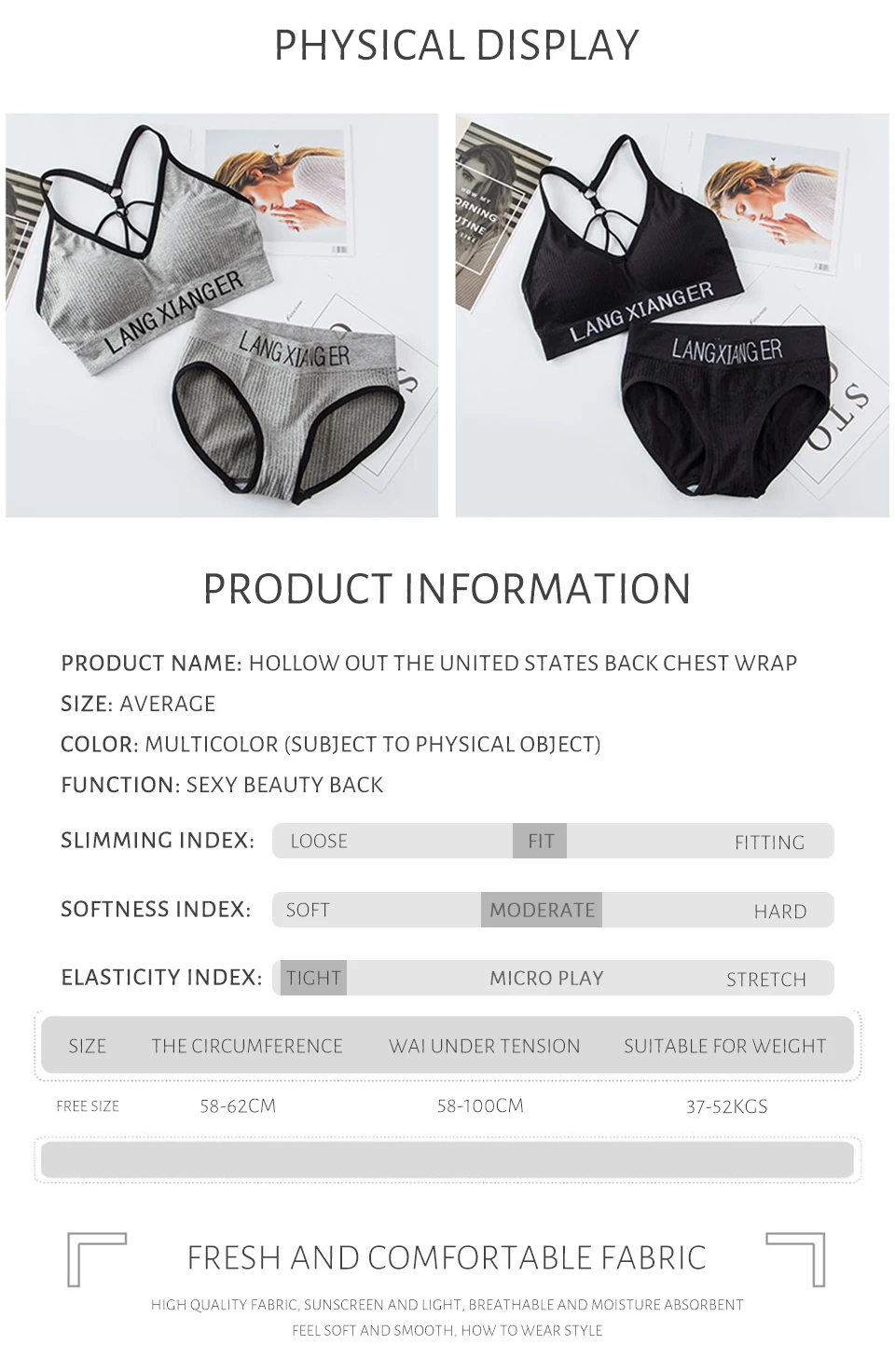 Neue frauen Baumwolle Für Unterwäsche Set Brief Sport-Bh Nahtlose Weibliche Unterwäsche Komfort Kein Stahl Ring Anzug Einfarbig Brust – Detail 3
