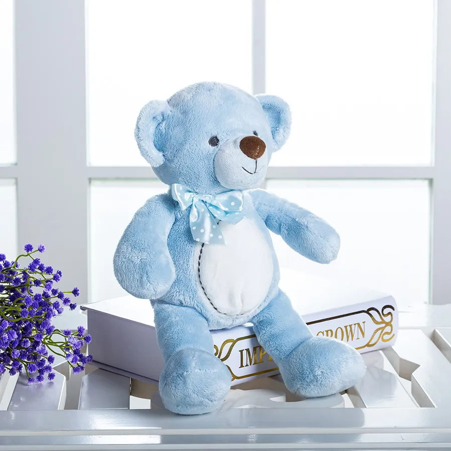 Kawaii Stuffed Toy Baby Blue Teddy Bear, 12\