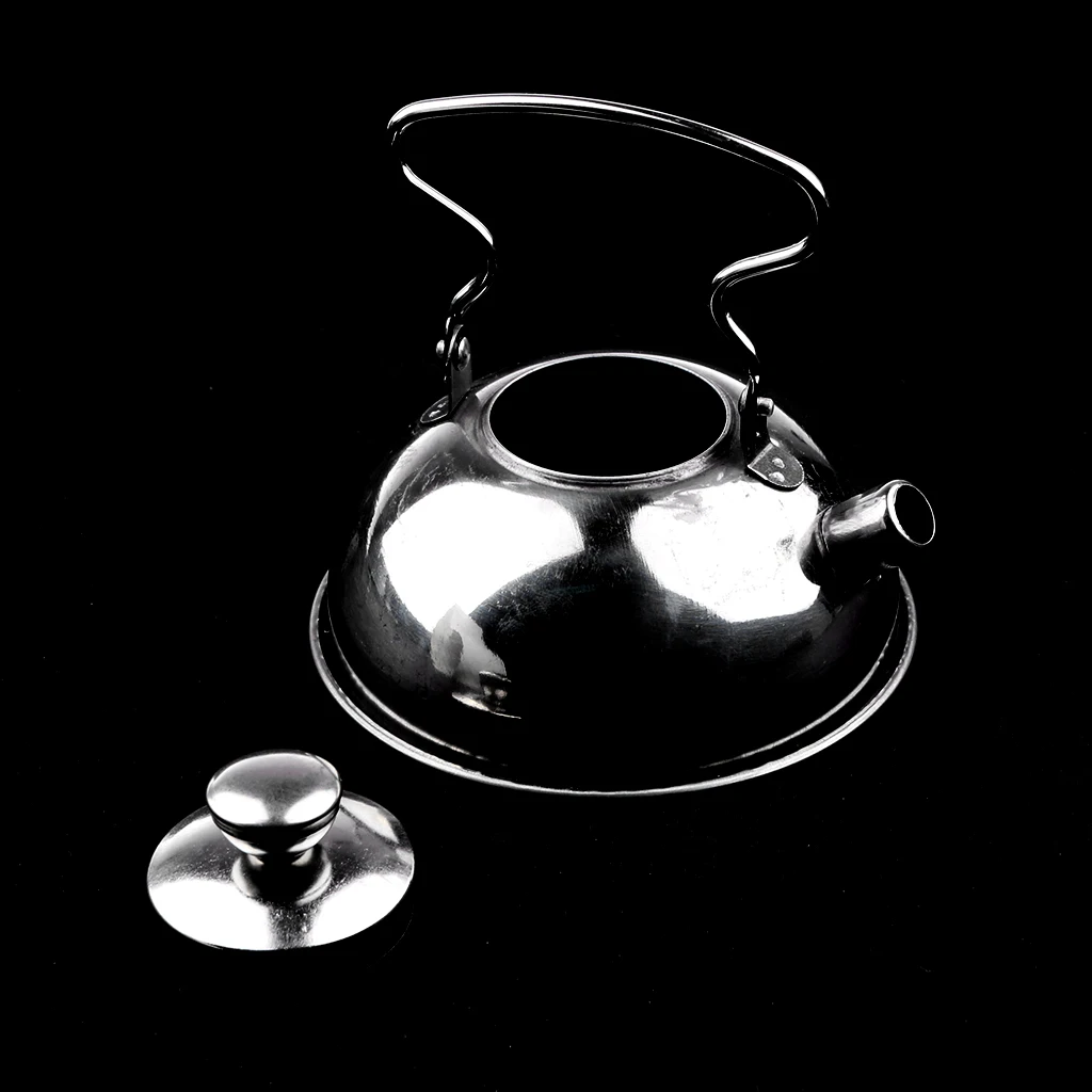 Kids Children Stainless Steel Tea Kettle Kitchen Cookware Pretend Play Toys