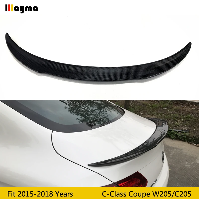 

FD Style Carbon Fiber rear trunk spoiler For Benz C class C180 C220 C250 2Door Coupe 2015-2018 year C205 C63 rear wing spoiler