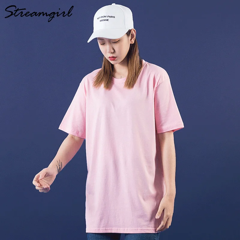 Summer Oversize T Shirt Women Cotton Loose Basic White T Shirts Women Tee Boyfriend Oversized T Shirt Vintage Tshirts Cotton