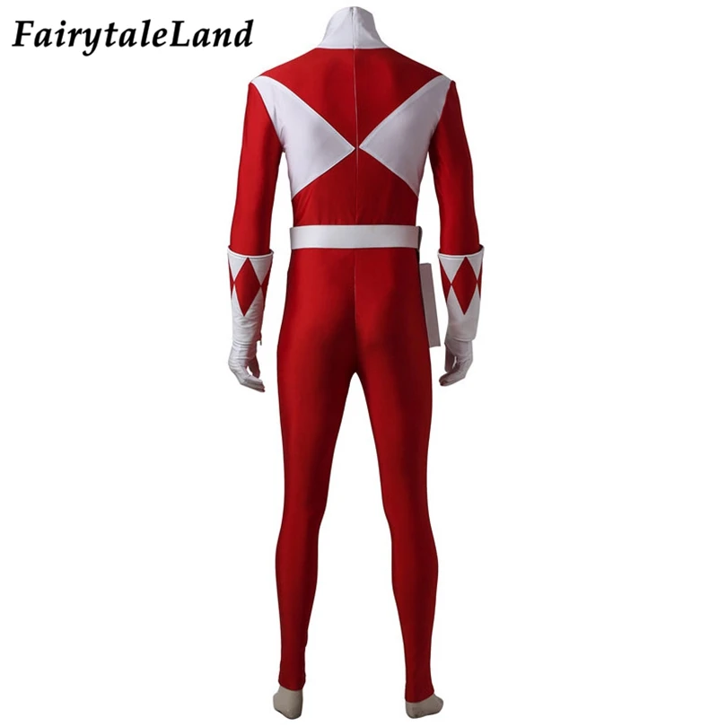 Tyranno Ranger Oufit Halloween Cosplay Rode Ranger Kostuum Zyuranger Prins Geki Uniform Spandex Jumpsuit