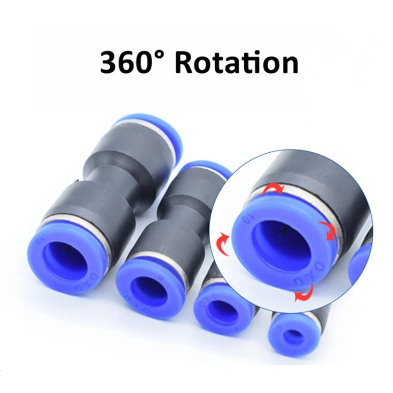 10 Stück 8mm Push-Connect-Fittings – Blau – Sc Produktbild-Vorschau 5