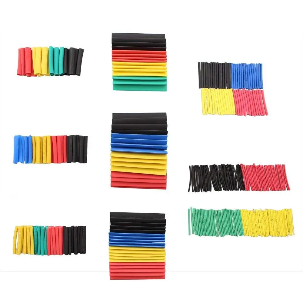 Shrinking 328Pcs Insulation Sleeving Thermal Casing Car Electrical Cable Tube kits Heat Shrink Tube Tubing Wrap Sleeve Assorted