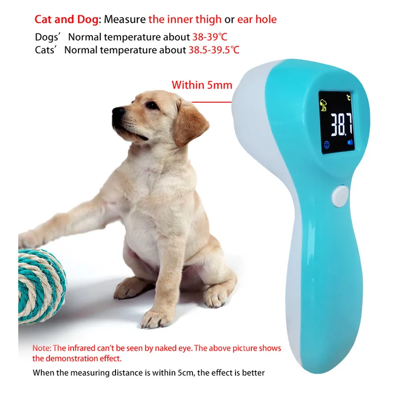 Digital Electronic Pet Animal Thermometer For Cows Cattle Pigs Sheep Horses Hamster Dogs Cats 3 in 1 IR Infrared Thermometer Gun