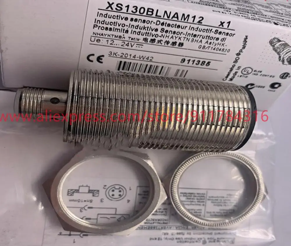 3pcs New High quality schneider cylindrical proximity switch XS130BLNAM12 XS130BLNAM12C