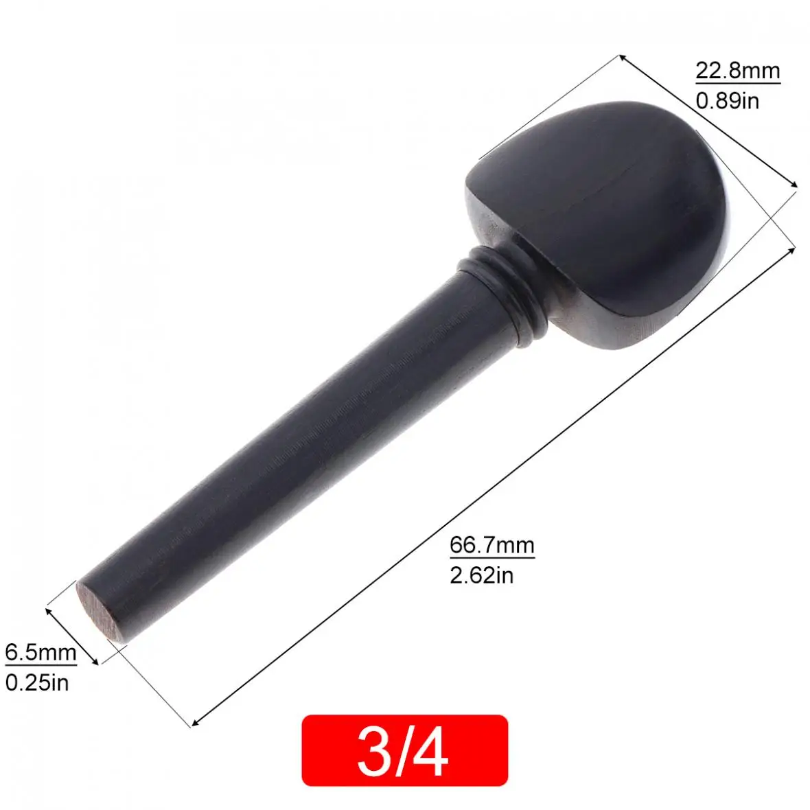 1 piece Slade Ebony Violin Tuning Pegs Regular Type 1/8 & 1/4 & 1/2 &3/4 & 4/4 Size for Violin Accessories