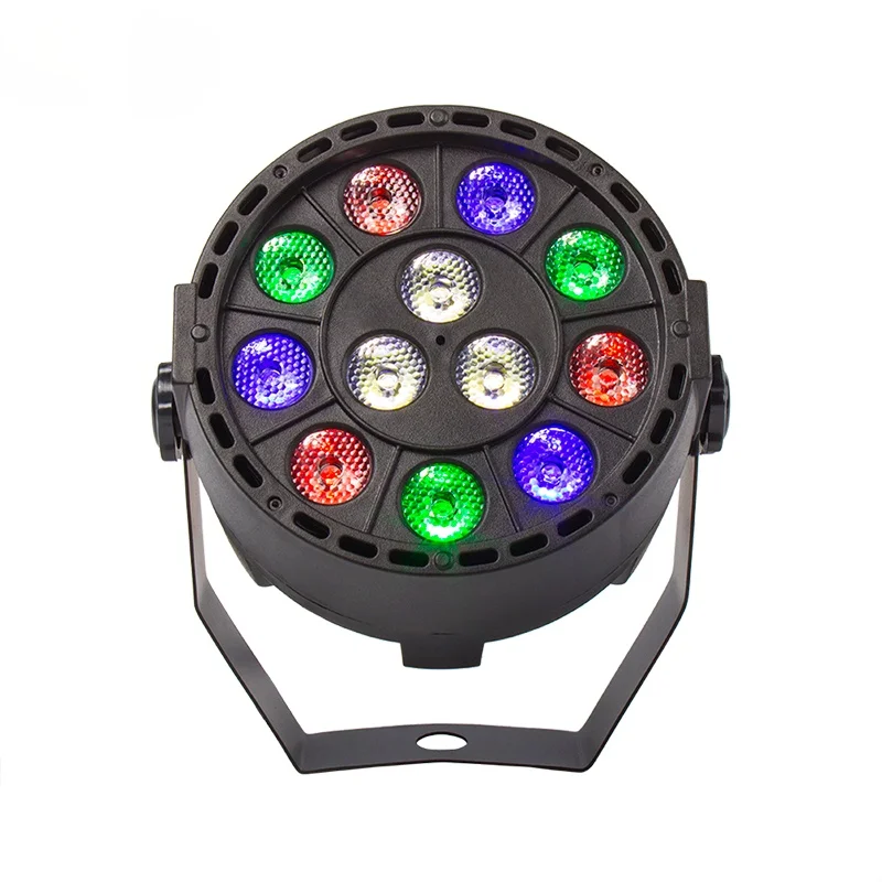 54x3W LED Par Light RGBW Disco Wash Light Equipment 8 Channels DMX 512 LED Uplights Strobe Stage Lighting Effect Light 12x3W