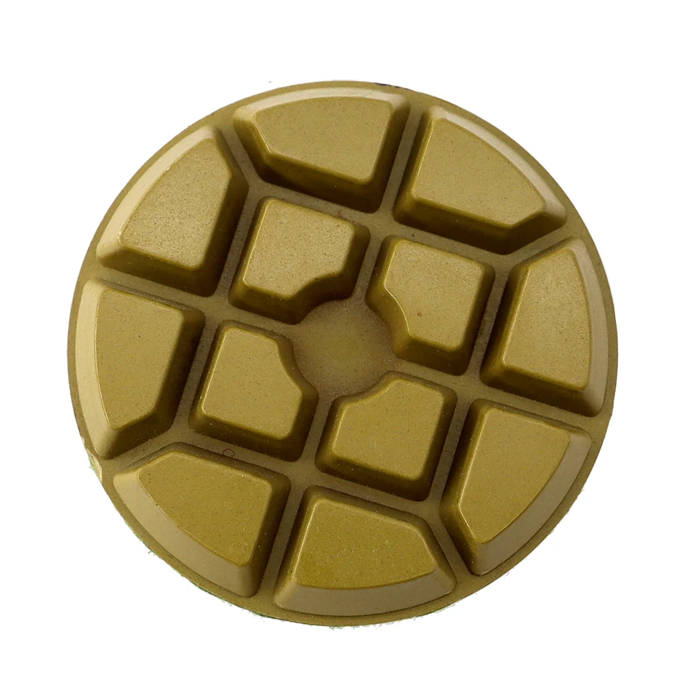 Imagem -03 - Almofada de Polimento de Diamante para Piso de Concreto Terrazzo Restauração Cerâmica Disco de Moagem Seco Molhado Molhado Pcs Conjunto 3in 80 mm