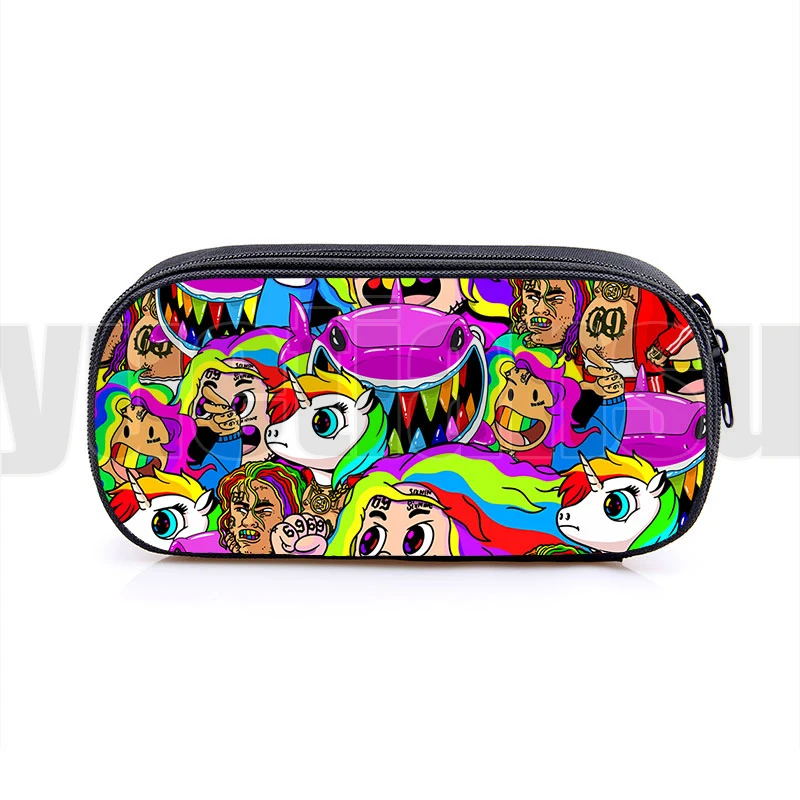 Children School Pouches 3D Print 6ix9ine Pencil case Kids Pen Bag Album GOOBA Pen box Women Hip Hop Rap Tekashi 69 Cosmetic Bag