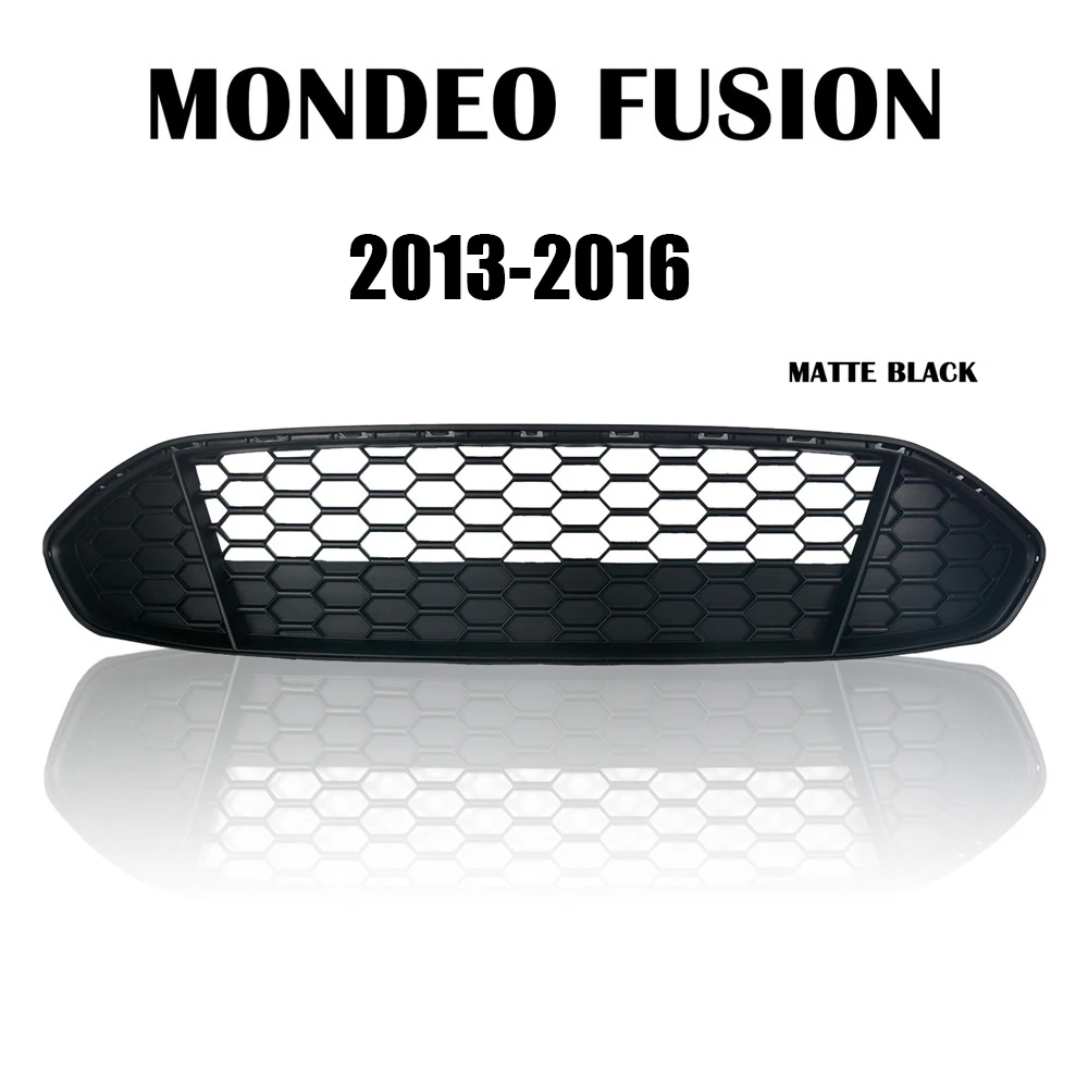 Modified For Mondeo Racing Grills For Mondeo Fusion MK2 MK3 2013 2014 2015 2016 Front Bumper Grilles Front Grill Mesh