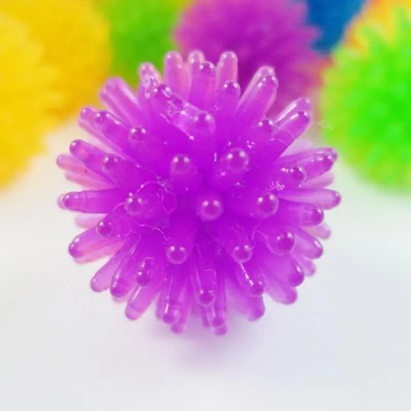 Mix Colors Cat Ball Toys Rubber Interactive Spiky Bite Proof Kitten Toy Ball Chase Toy Pet Supplies Pet Accessories Random Color