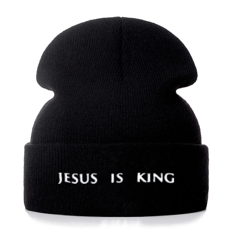 Kanye West Jesus Is King Cotton Casual Beanies For Men Women Fashion Knitted Winter Hat Hip-hop Skullies Hat