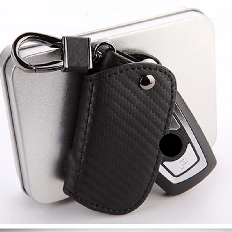 Car Key case Keychain cover Leather for bmw 320 E90 E60 F30 F10 F15 E86 E89 E85 E91 E92 X1 X3 X5 X6 535i 325 M5 logo Car Styling