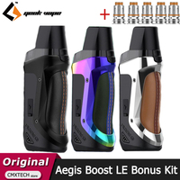 Geekvape Aegis Boost LE Bonus Kit Pod 3.7ML Cartridge 40W Vape Luxury Edition with 5 Coils Electronic Cigarette Vaporizer