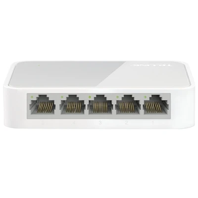 TP-LINK 5-port fast switch TL-SF1005 + caixa plástica rj45 transmissão de velocidade de fio mdi/mdix plug-and-play mini led dinâmico