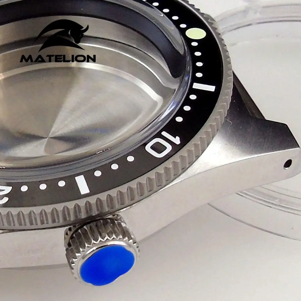 300M Diver 40mm Stainless Steel Watch Case fit 62MAS NH35A NH36A Bow Sapphire Glass Screw down Crown ceramic bezel