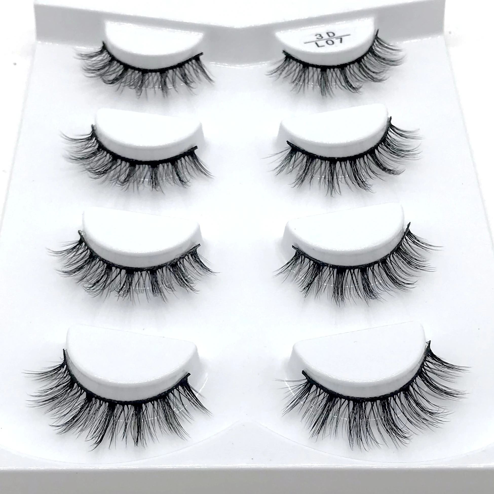 HBZGTLAD Sexy 100% Handmade 3D mink hair Beauty Thick Long False Mink Eyelashes Fake Eye Lashes Eyelash High Quality 07