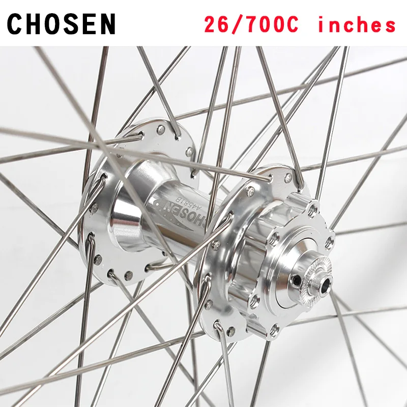 Novatec-Road Bike Aluminum Alloy Wheelset, 700C, 26 \