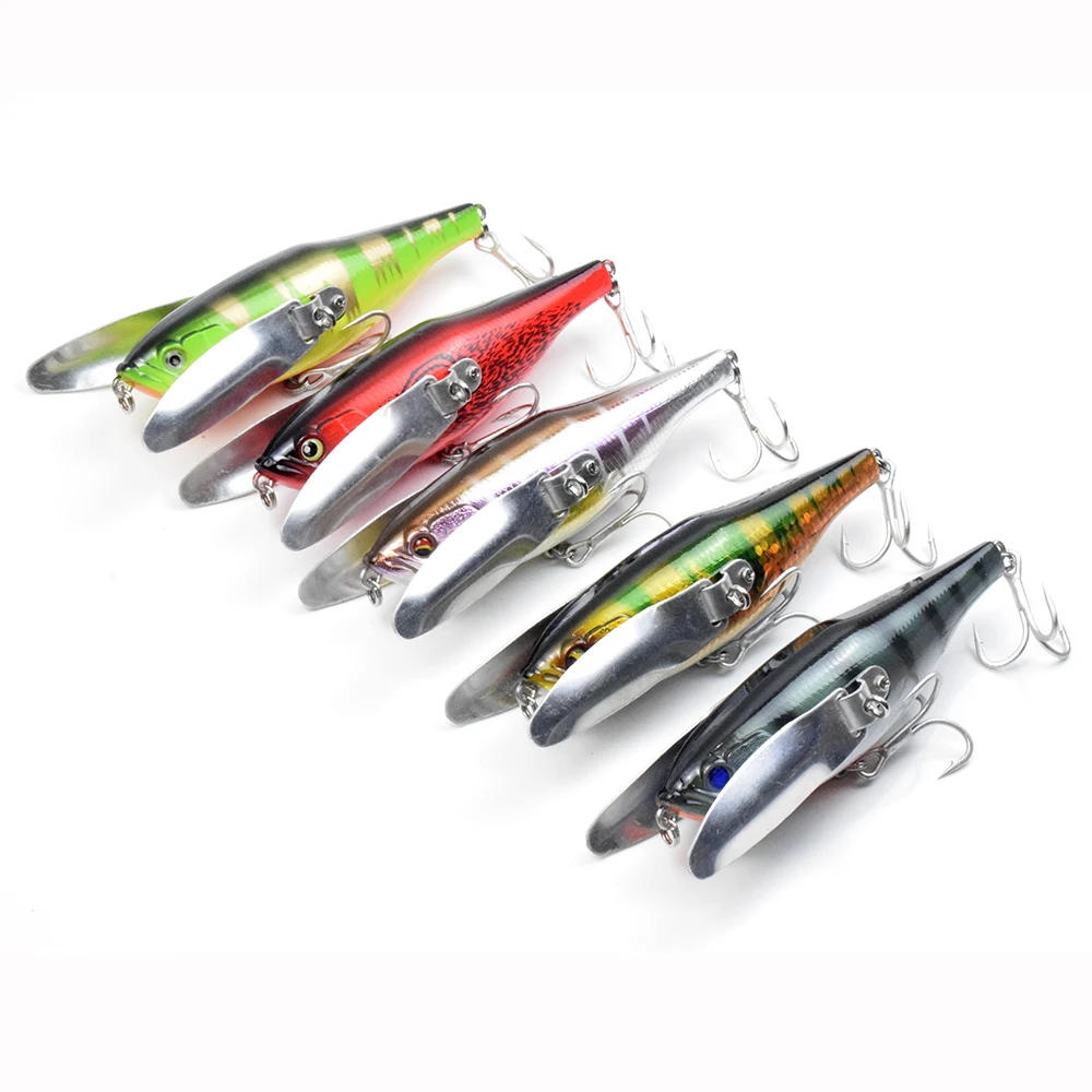 AYWFISH Popper 120mm 34g Rotated Wings BKK Hook Topwater Minnow Hard Plastic Swimbait Saltwater Floating Fishing Lure Wobbler