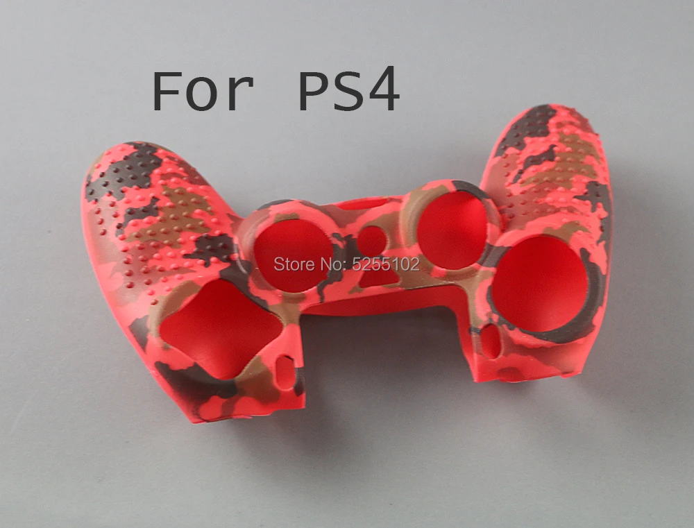 1PCS For PS4 Accessories Silicone Gel Guards sleeve Skin Grips Cover Case Caps For Playstation 4 PS4 Durable Camouflage