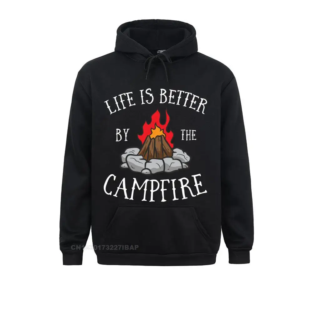 Life Is Better By The Campfire Scouts Camping Campfire Pullover Hoodie Fitness Hoodies For Women Printing Sportswears Cheap