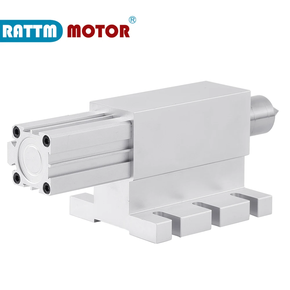 Tailue desconto tailtailstock pneumático 65mm com cabeça pode ser acessórios de torno changable