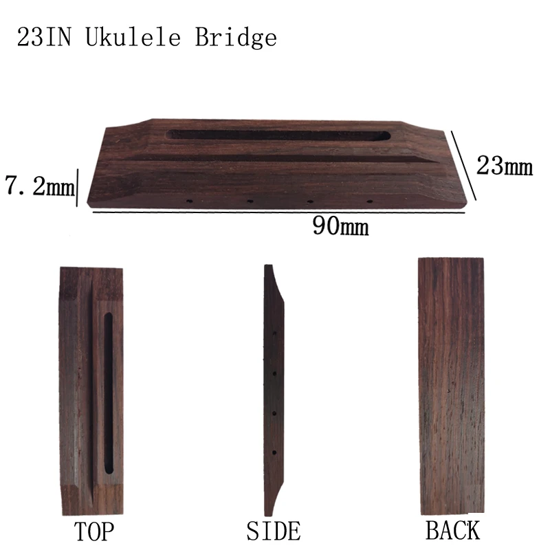 23/26 Inch Ukulele Bridge Professional Ukulele Accessory Repair Production Materials Accessories 100*25*8mm