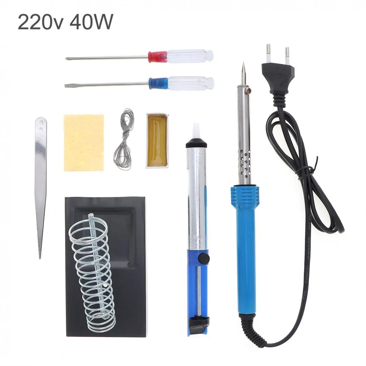 

Adjustable Temperature Electric Iron Soldering 220V 30W 40W 60W Welding Solder Rework Station Heating Pencil Tips Repair Tools