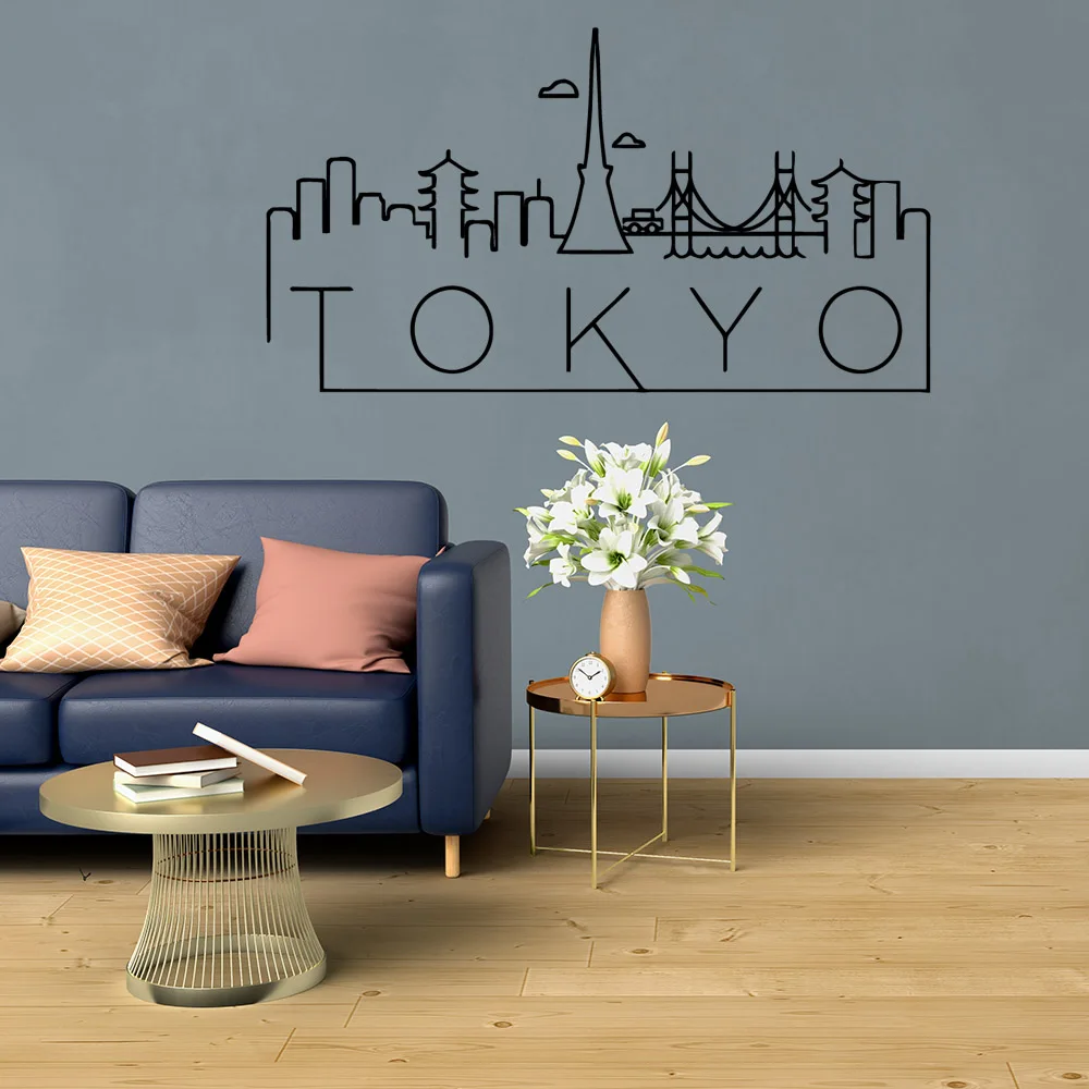 Creative city Wall Art Decal Wall Stickers Pvc Material For Kids Rooms Home Party Decor Wallpaper
