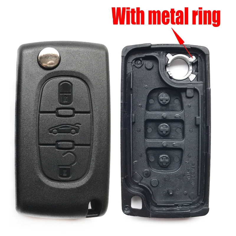 3 taste Remote Key Fall Für peugeot 408 308 207 208 407 406 208 307 408 partner CE0536/CE0523 ersatz Auto schlüssel shell Fob