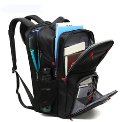 2024 New POSO Backpack 17.3Inch Laptop Backpack Nylon Waterproof Student Anti-theft Backpack Fashion Business Travel Backpack