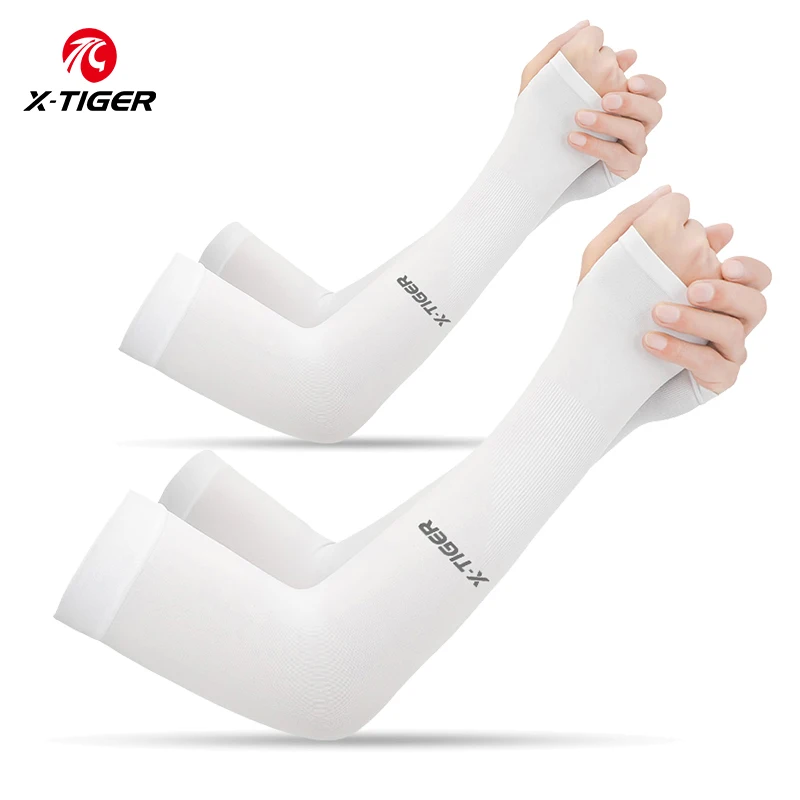 X-TIGER Radfahren Arm Ärmel Eis Stoff Anti-UV Sonnencreme Laufen Radfahren Ärmel Outdoor Sport Radfahren Arm Wärmer Männer Frauen