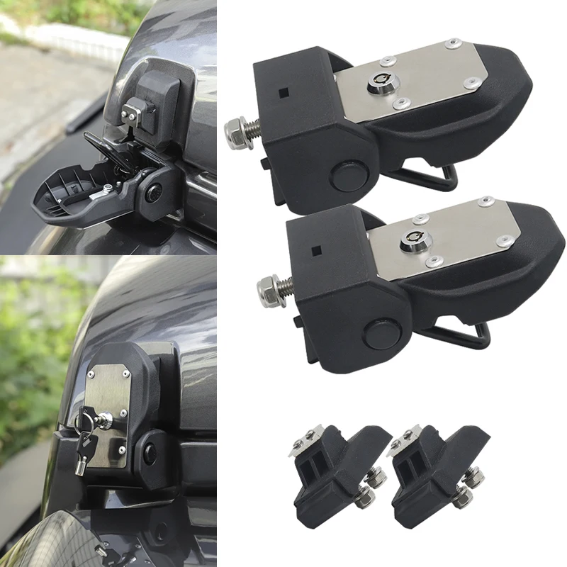 Locks Hood for Jeep Gladiator JT 2018+ Car Engine Hood Latch Catch With Key Lock Accessories for Jeep Wrangler JL 2018 2019