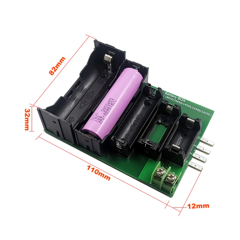 Battery Capacity Tester Box for 18650/26650/14505/14340/14250 Lithium Battery