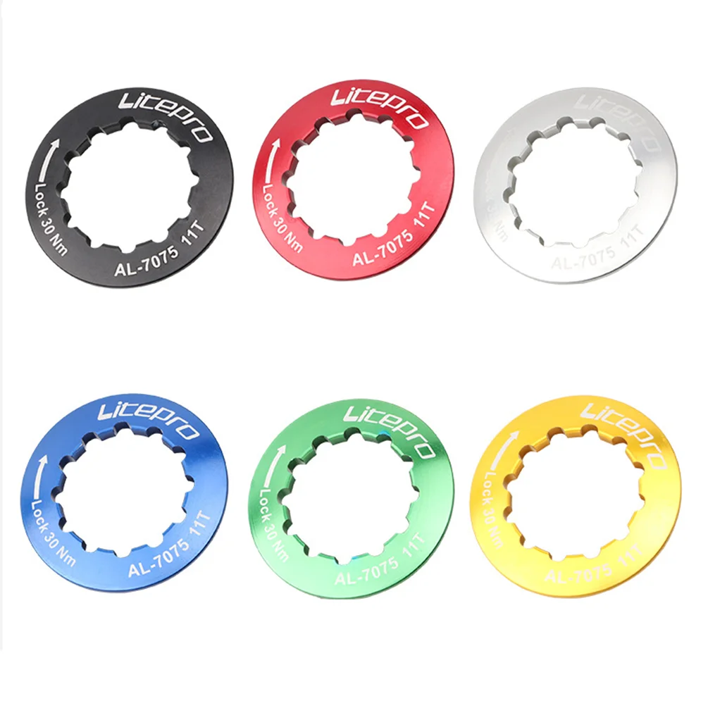 Litepro MTB Mountain Road Bike Cassette Flywheel Cover Folding Bicycle Aluminum Alloy Freewheel Cap Ring Lock