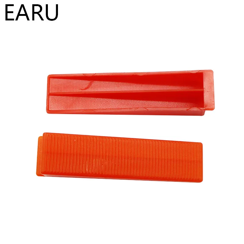 100pcs Red Wedges Plastic Ceramic Tile Leveling System Tiling Floor Wall Carrelage Tools Spacers Locator Leveler Level Wholesale