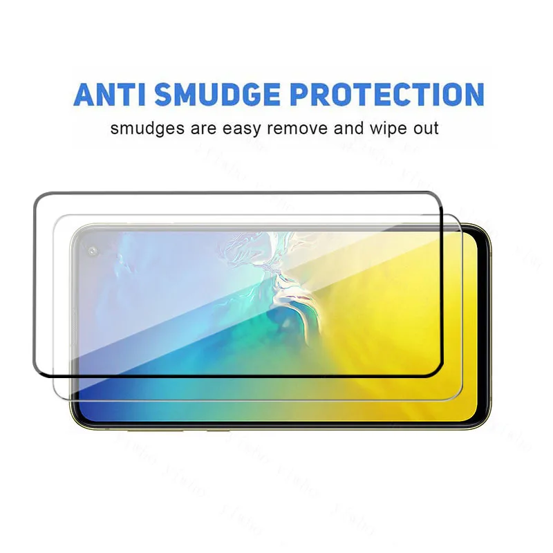 Screen Protector  For Samsung Galaxy S10E Protective glass on sansun galax S10E S 10E full cover Tempered Camera Lens Glass